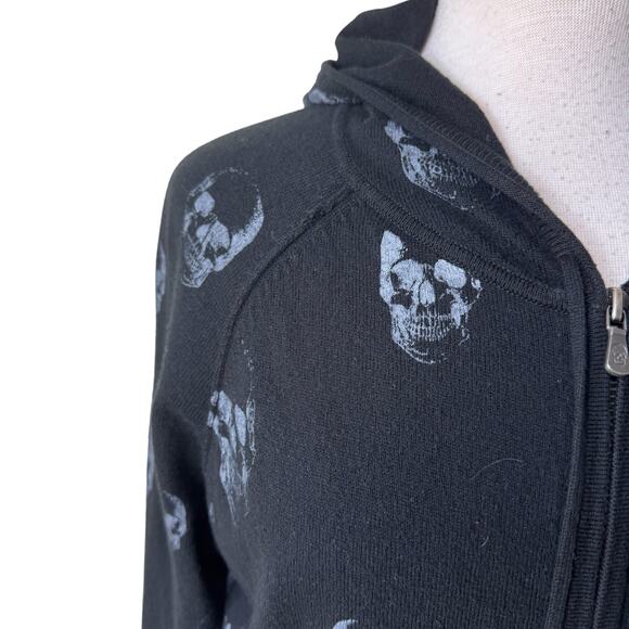 SKULL CASHERE Cotton Cashmere Full Zip Sweater Medium - Picture 8 of 11